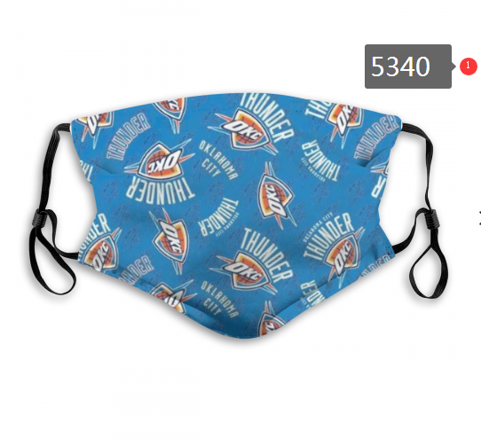 2020 NBA Oklahoma City Thunder #3 Dust mask with filter